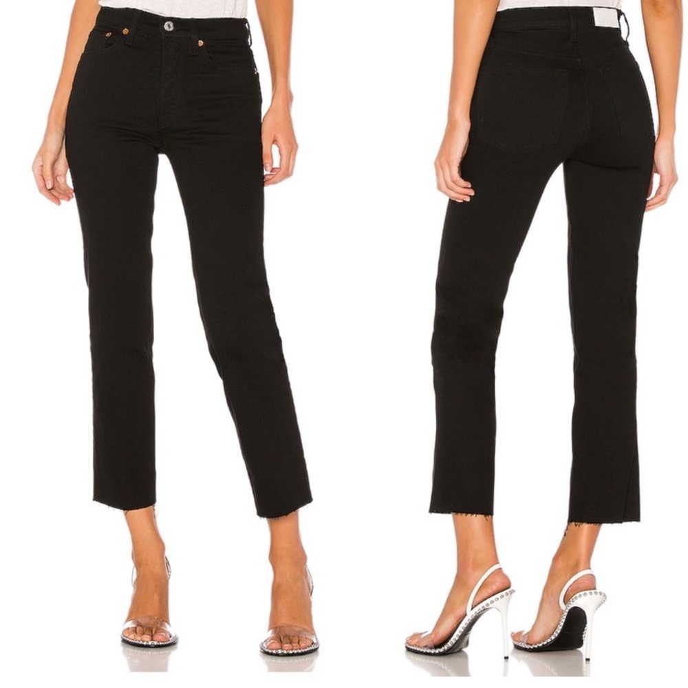 RE/DONE Stove Pipe high-rise jeans